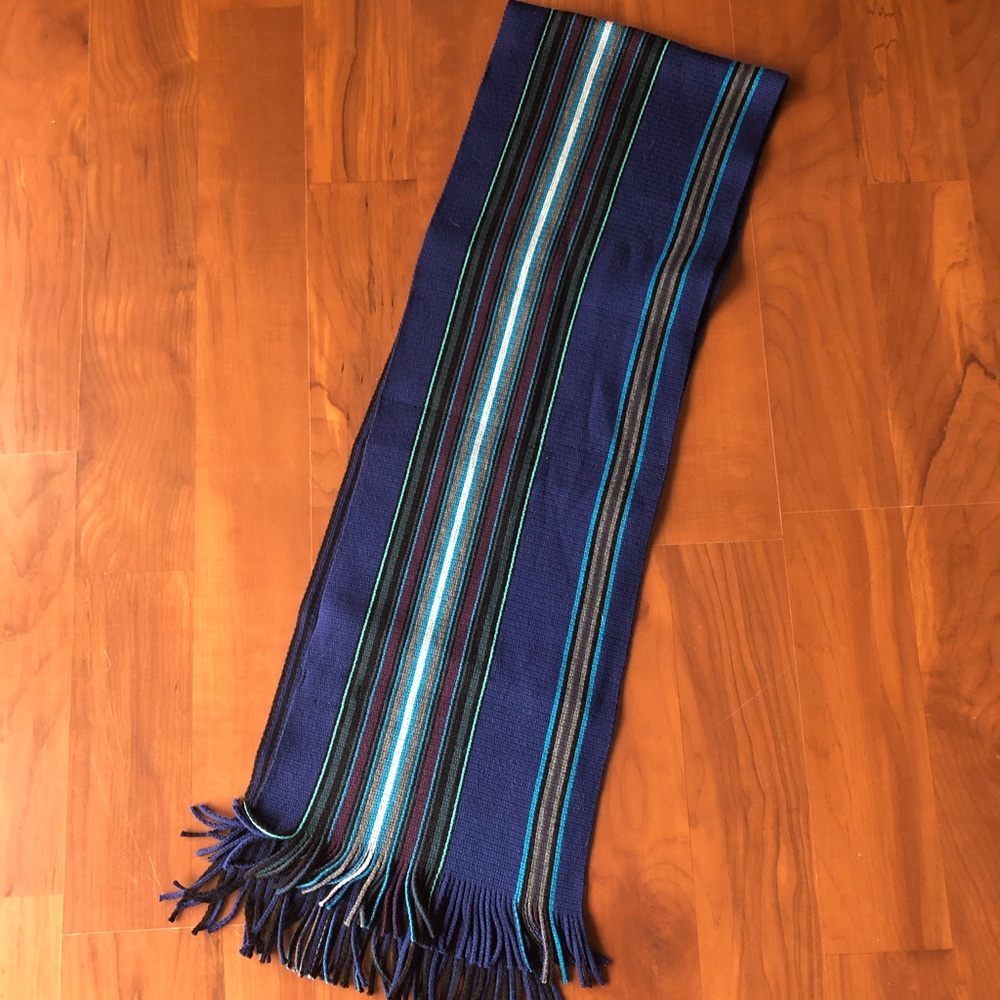 Fraas Blue, Striped Scarf